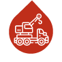 Tow truck Drop icon
